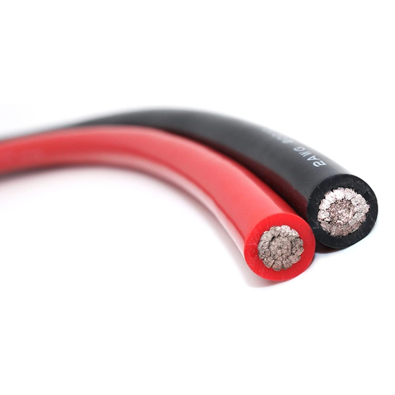 SILICONE WIRE 2x8 AWG RED (SC25-6) 200MM